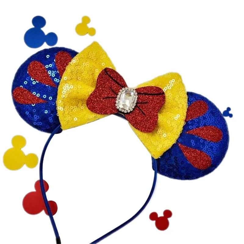 Fashion Mickey Mouse Ears Headbands for Baby Girls Headband Kids Accessories Women Hair Headwear for Festival Carnival Party