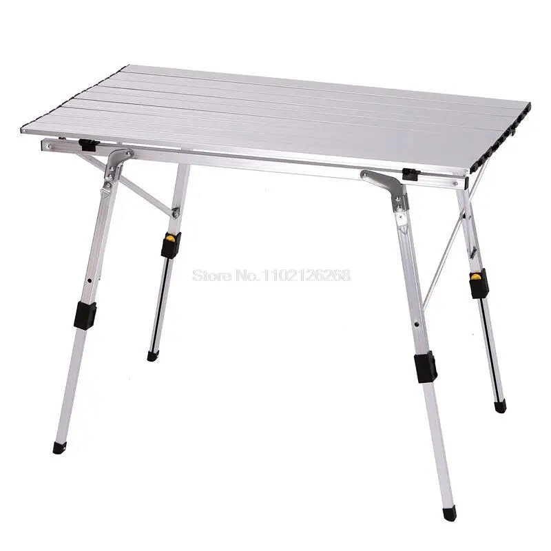 

Outdoor Folding Table Chair Camping Aluminium Alloy Picnic Table Waterproof Durable Folding Table Desk For 90*53*69cm