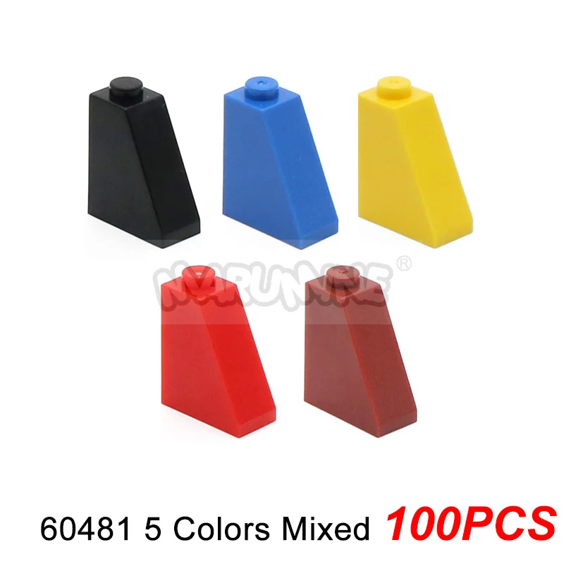 บล็อก MOC แบบลาดเอียง 1x2 2x4 2x3 ตัวต่อ DIY สำหรับสร้างบ้านเมือง หลังคา ใช้ร่วมกับ 3037 3040 4286 4460 60481 3676 2449