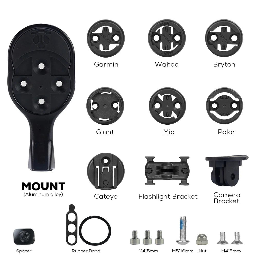 For SL8/SL7 Out Front Computer Holder Stopwatch Mount GPS Bike Mount For Garmin Gopro Bryton Wahoo Aluminum alloy