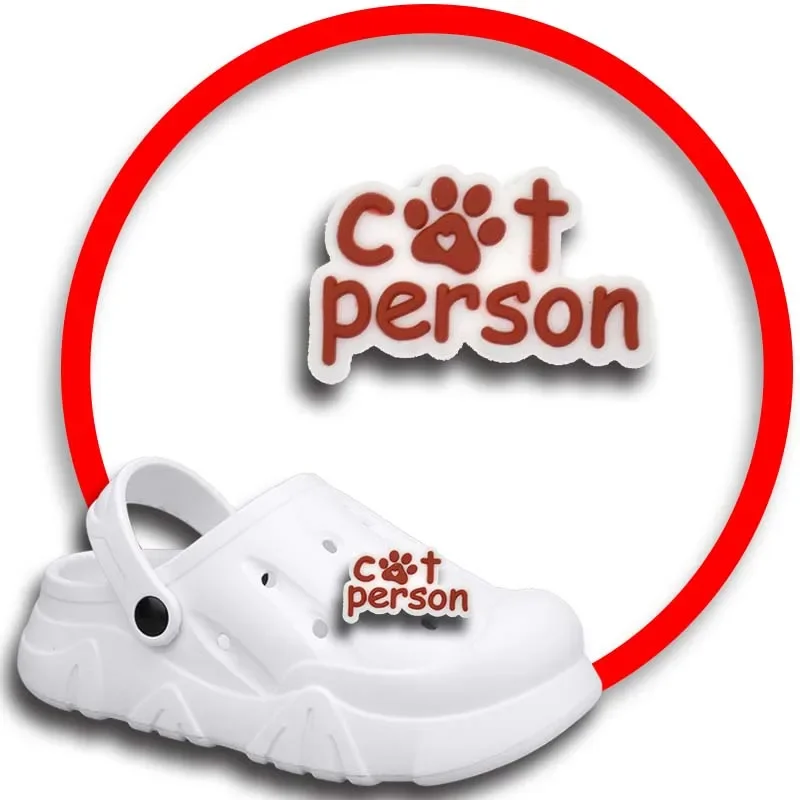 Crocs Shoes Acessórios para Mulheres e Homens, Pet Cat Encantos para Sandálias Crocs, Tamancos Pins, Decorações Acessório para Meninos e Meninas, Emblemas para Crianças