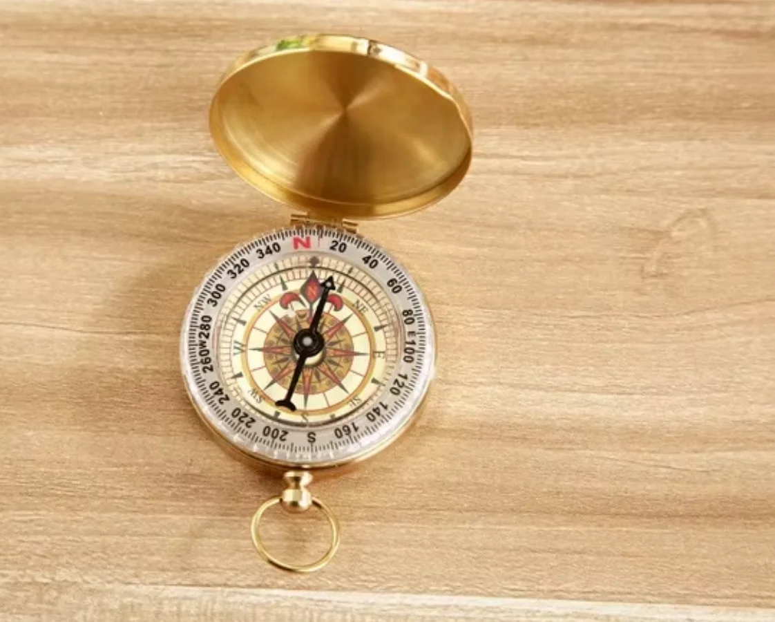 

0 Flip compass compass needle outdoor multi-function metal compass with luminous pocket watch type