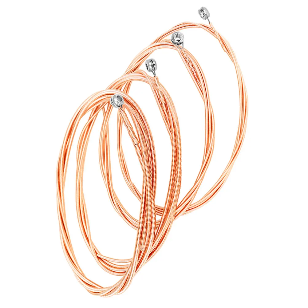 

4pcs Replacement Wood Alloy Hexagonal Metal Strings For Universal Guitar Accessories Wood Bass String Replacement Sturdy High