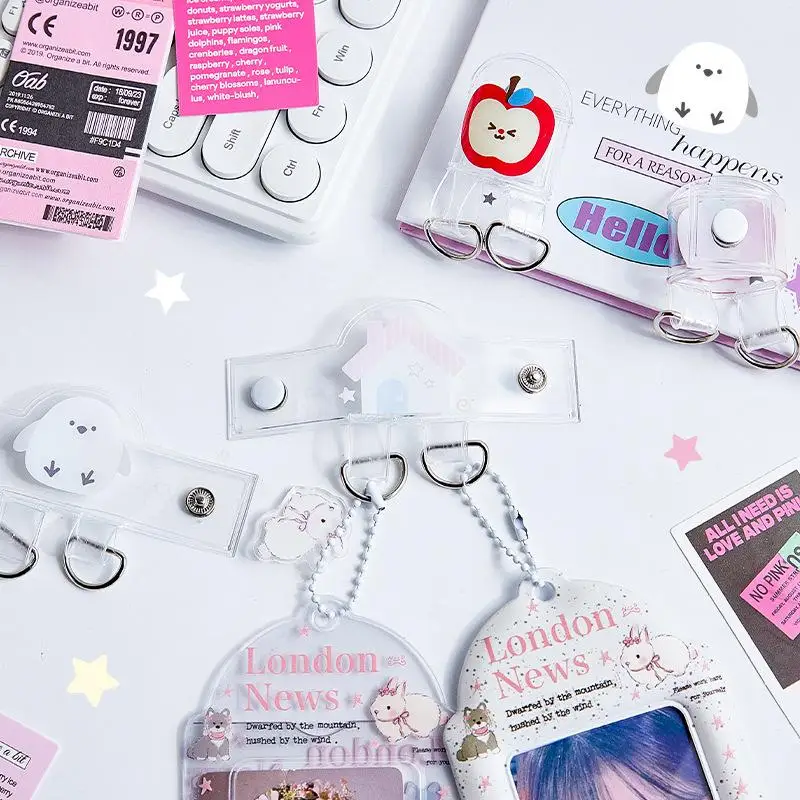Cartoon Buckle Bag Strap Extension Buckle PVC Transparent Bag Hanging Buckle Doll Accessories Pain Bag Buckle Display Buckle