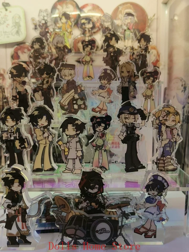 Zenless منطقة صفر كومانو ماناتو Yidhari Wise أنيمي تأثيري الاكريليك بطاقة الطوب الشكل حامل الكرتون دون قاعدة زخرفة سطح المكتب