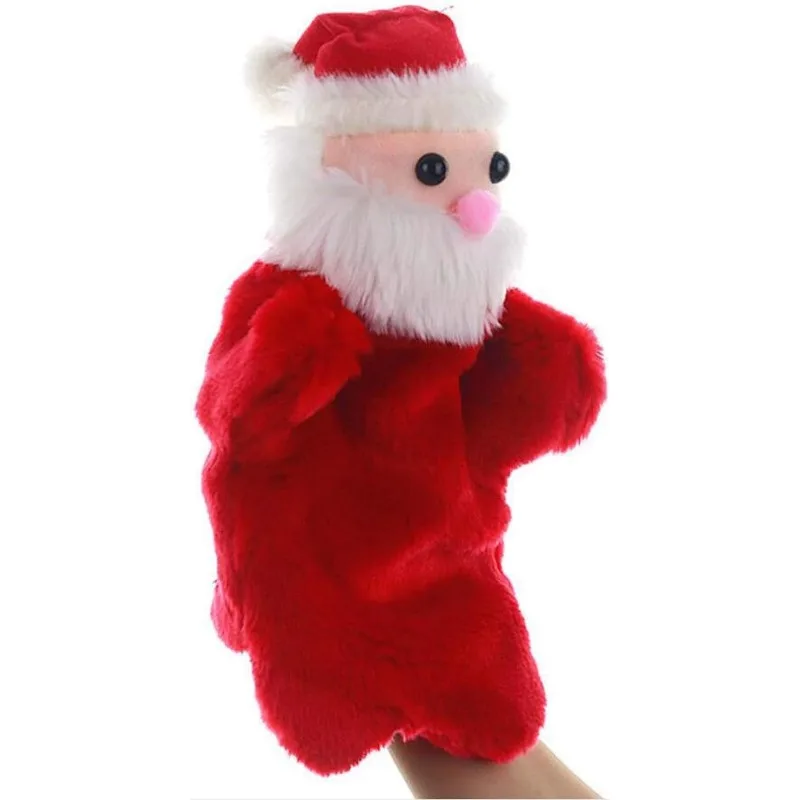 عيد الميلاد دمى اليد أفخم الدمى سانتا كلوز لعب للتظاهر الخيالي تخزين رواية القصص هدية حفلة عيد الميلاد