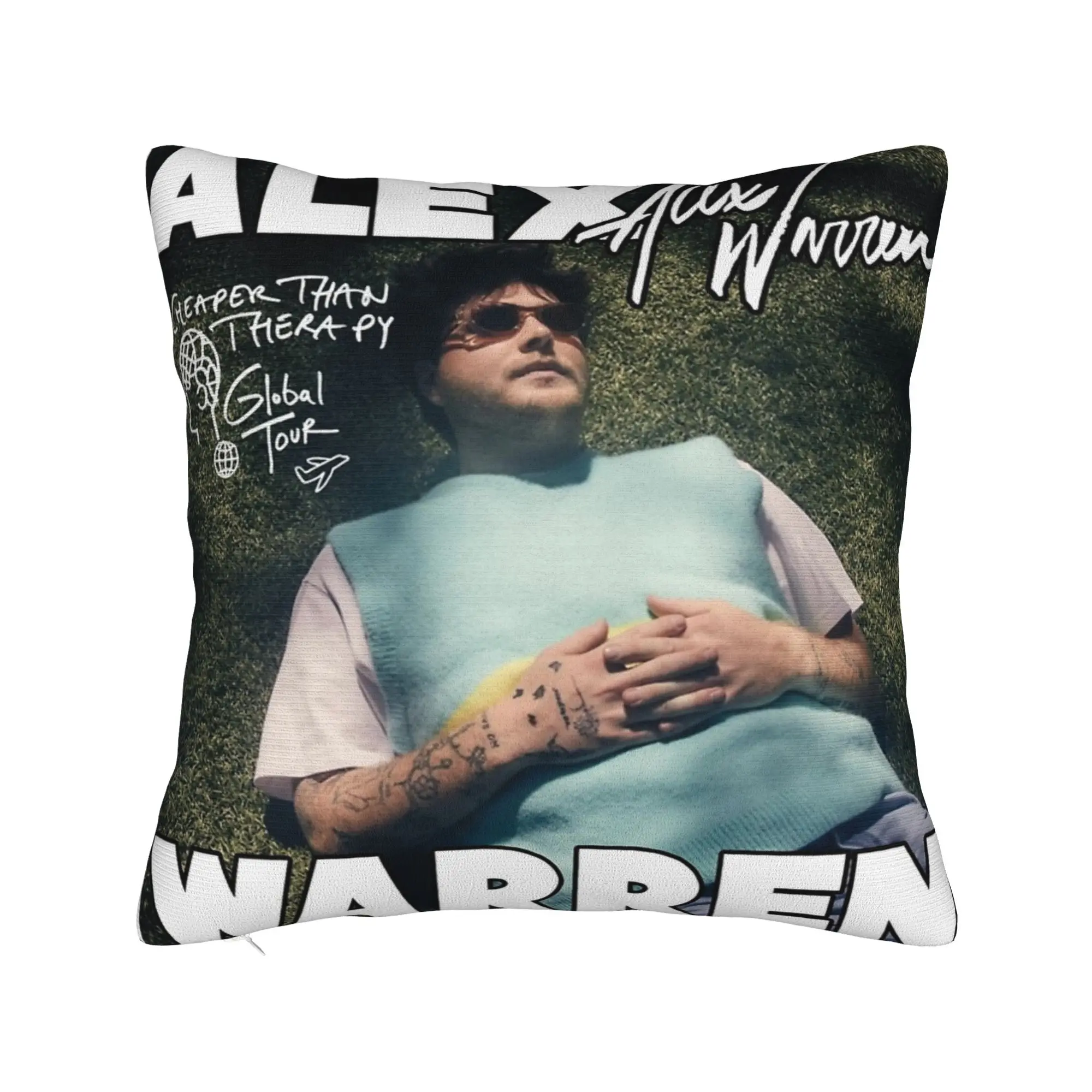 Alex Warren Singer Pop Music Pillowcases Accessories Printing Cushion Cover Decor  Throw Pillow Case Cover Home Multi-Size