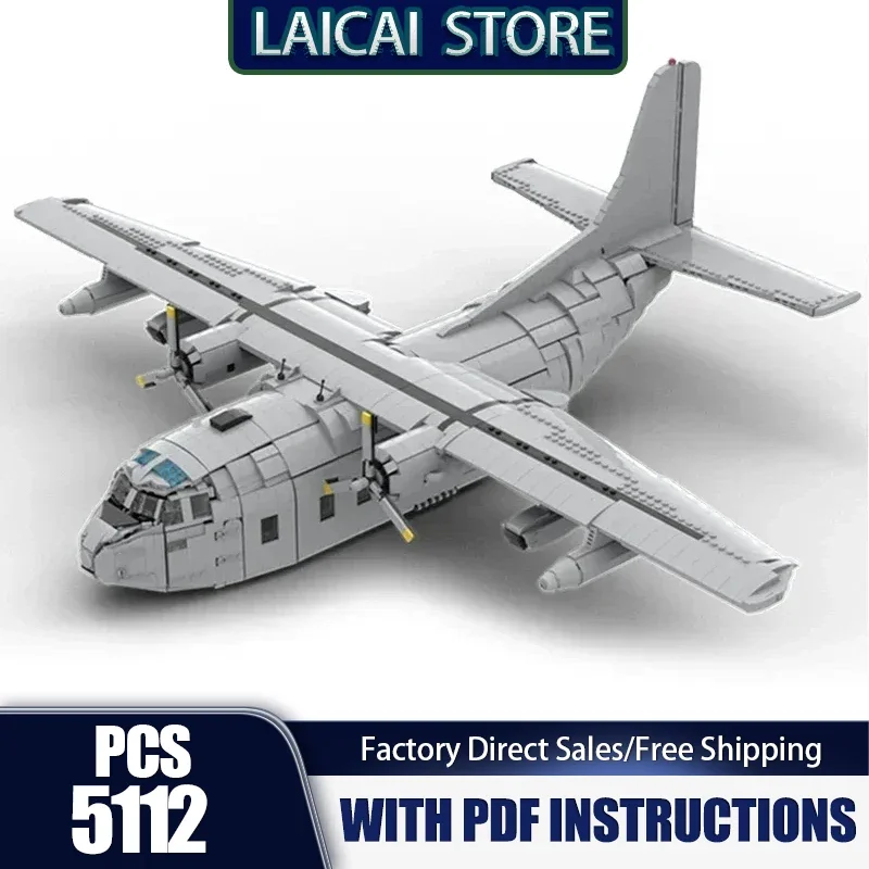 

Military Aircraft Model Moc Building Bricks Fairchild C-123K Fighter 1:35 Technology Blocks Gift Christmas Toy DIY Sets Assembly