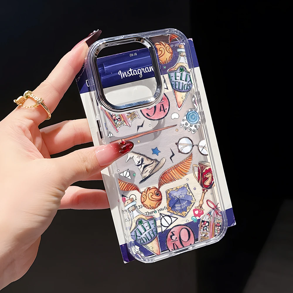 Magic P-Potters Label H-Harries Phone Case for Samsung Galaxy A57 A56 A55 A54 A52 A37 A36 A26 A17 A16 A07 A06 4G 5G Clear Cover