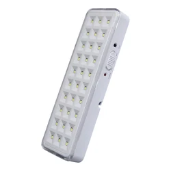 Luz de emergencia portátil para el hogar, iluminación Blackout regulable, indicador de seguridad recargable, lámparas de advertencia para el público, 30LED, 2 modos