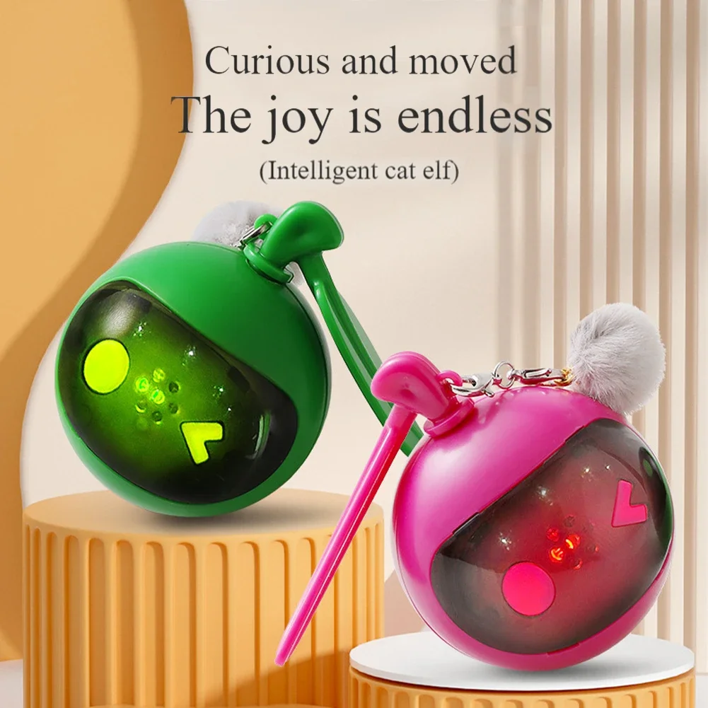 

Interactive Cat Toy Ball with Light Rolling Chase Ball Rechargeable Automatic Cat Toy Pet Toys Supplies