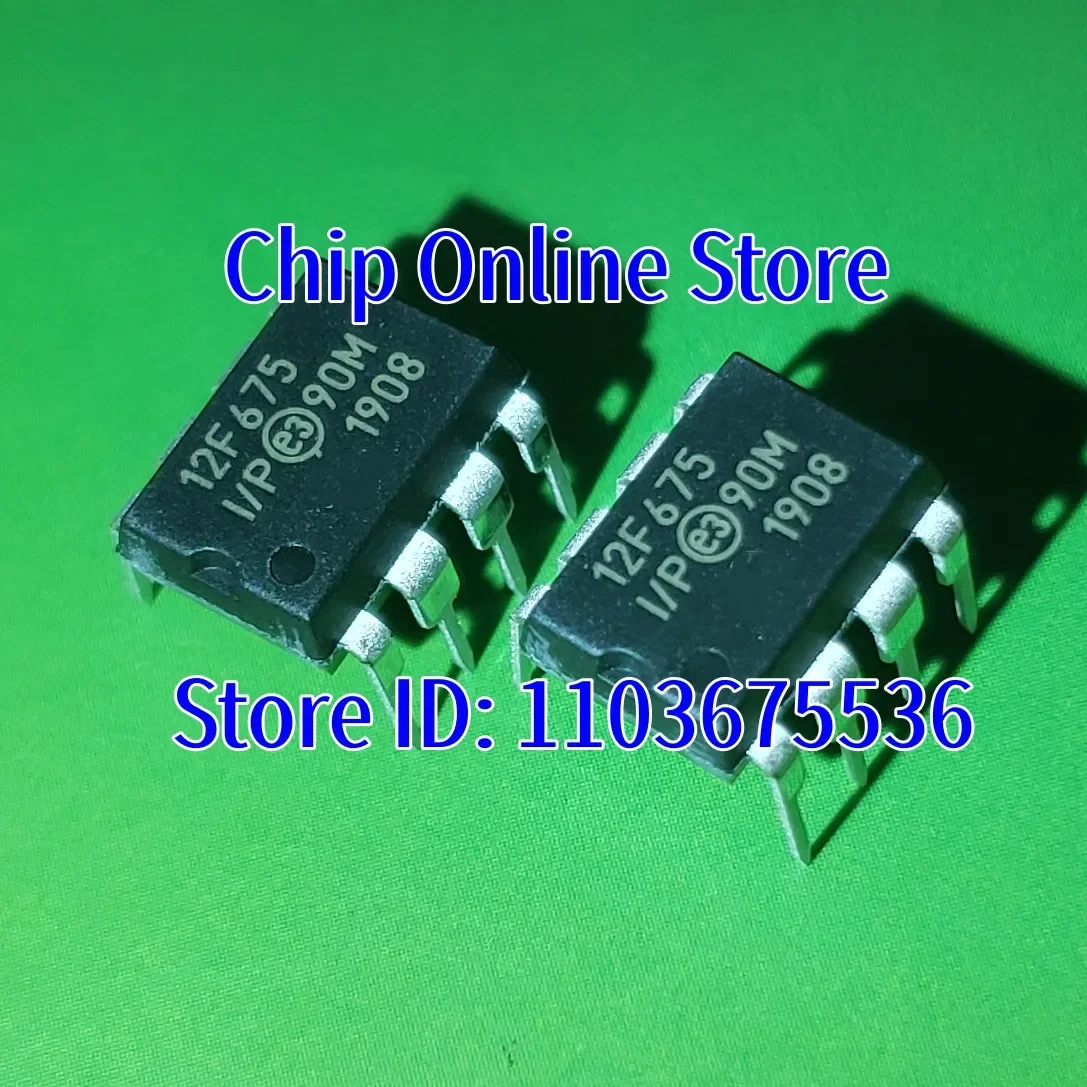 5~100pcs  PIC12F675-I/P  PIC12F675  DIP8  New Original  8 Bit Microcontroller MCU