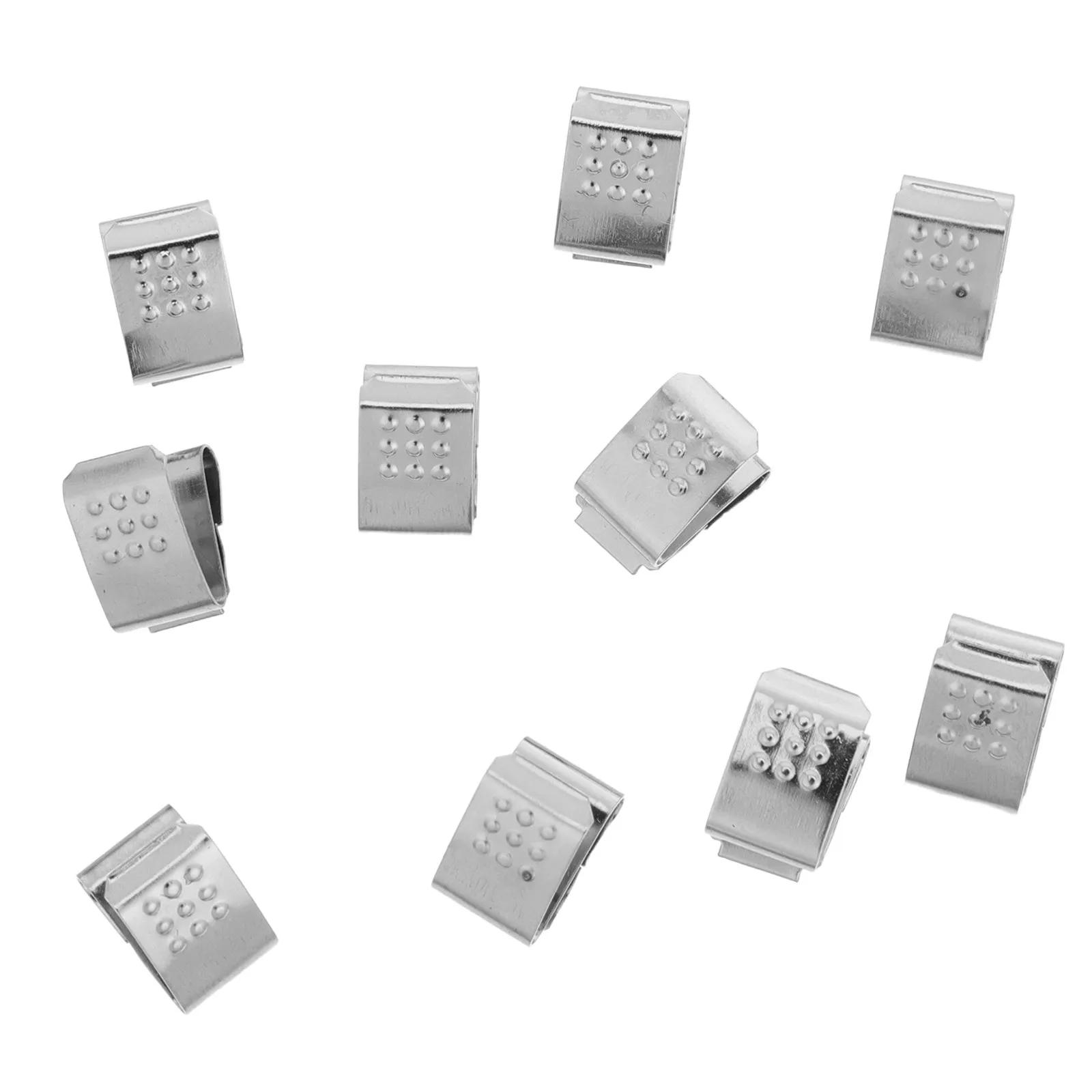 10Pcs Battery Spring Contact Plate High Conductivity Silver Metal Replacement Spring Plate for Aa Battery Remote Control
