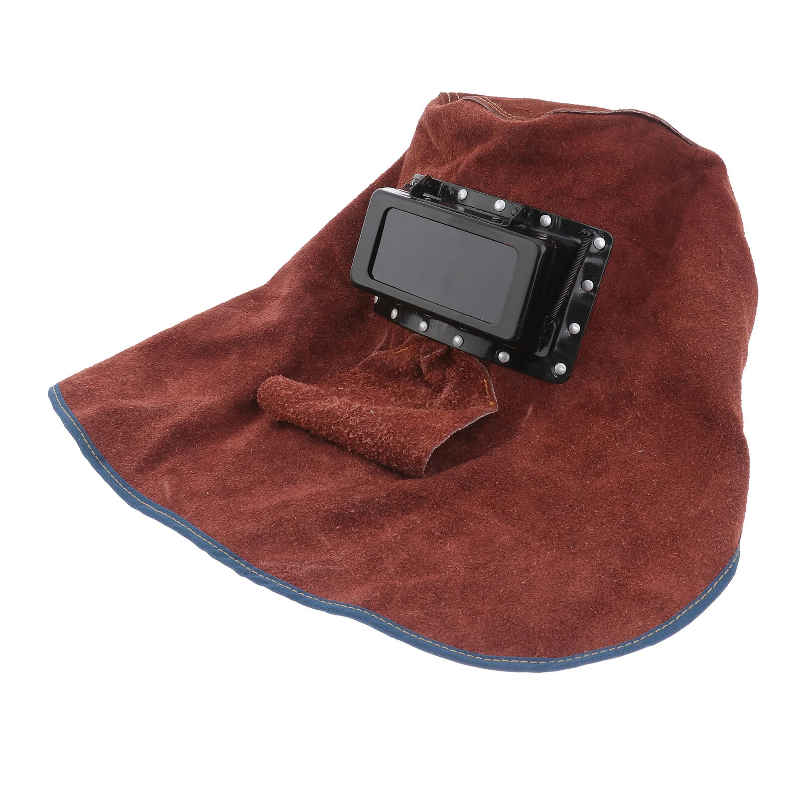 

Automatic Welding Heat Insulation Mask Protective Gear Cowhide Suede Material Flame Resistant Design Breathable