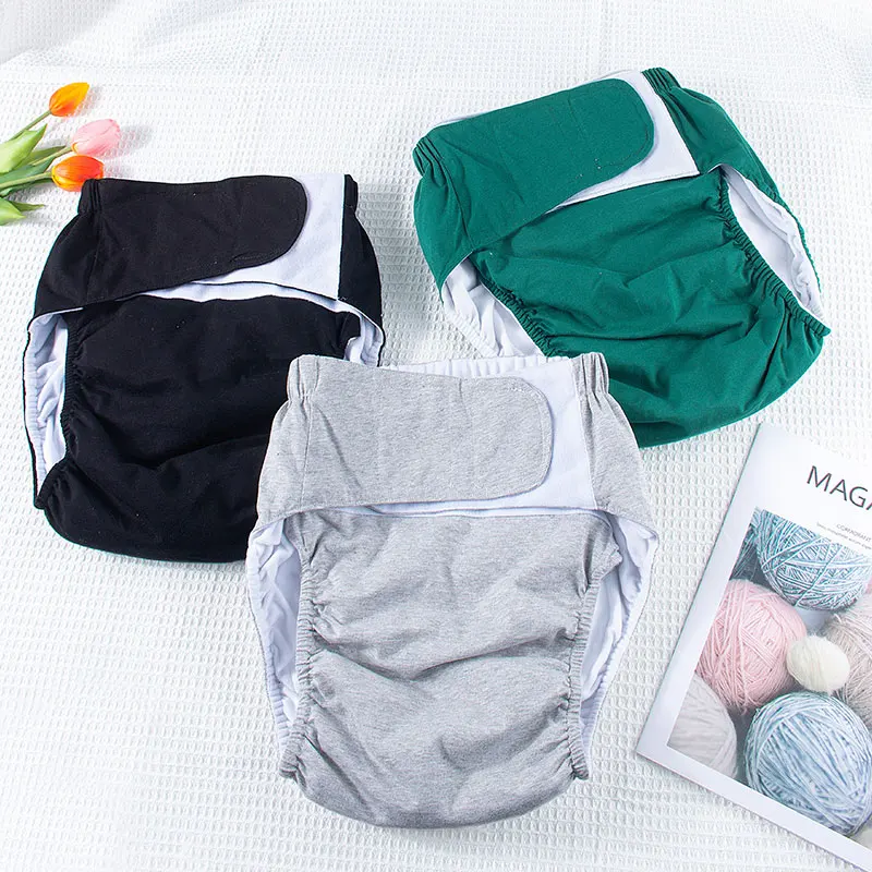 Reusable Washable Adult Incontinence Diaper Pants Leak-Proof Breathable Soft Comfortable Practical Soft Cotton for Adults