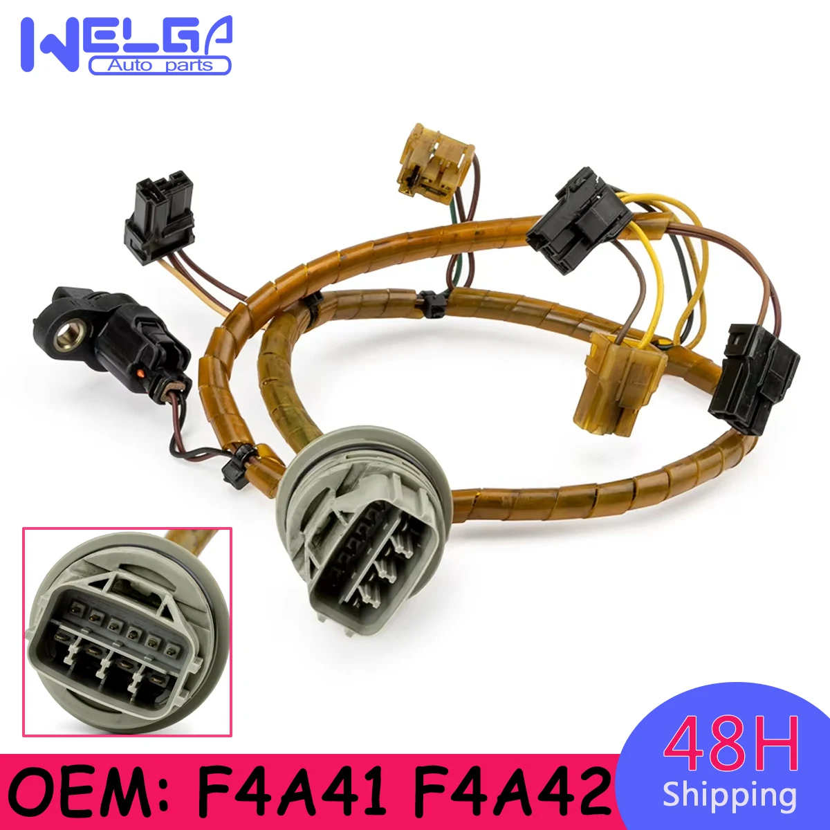 1Pcs F4A41 F4A42 Transmission Solenoids Line Harness Wire Cable For Mitsubishi For Hyundai For Kia Valve Body Accessories