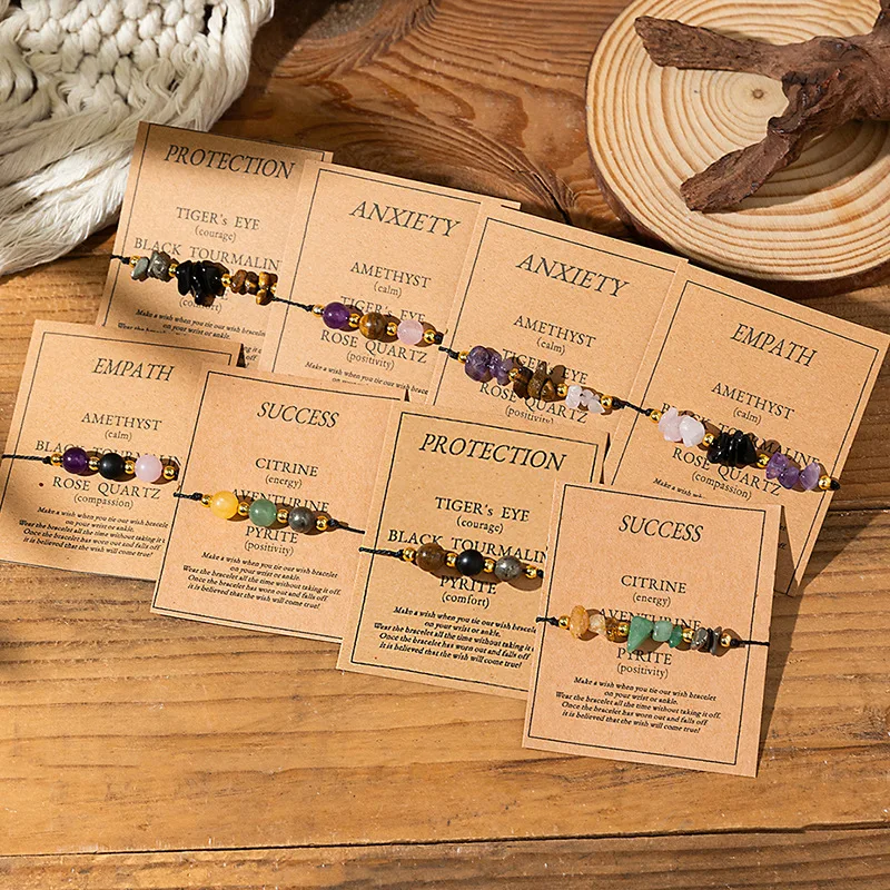 خمر نعمة الحجر الطبيعي الخرز سوار للنساء الرجال التصميم الإبداعي البوهيمي بسيط دقيق الأخلاقية مجوهرات هدايا