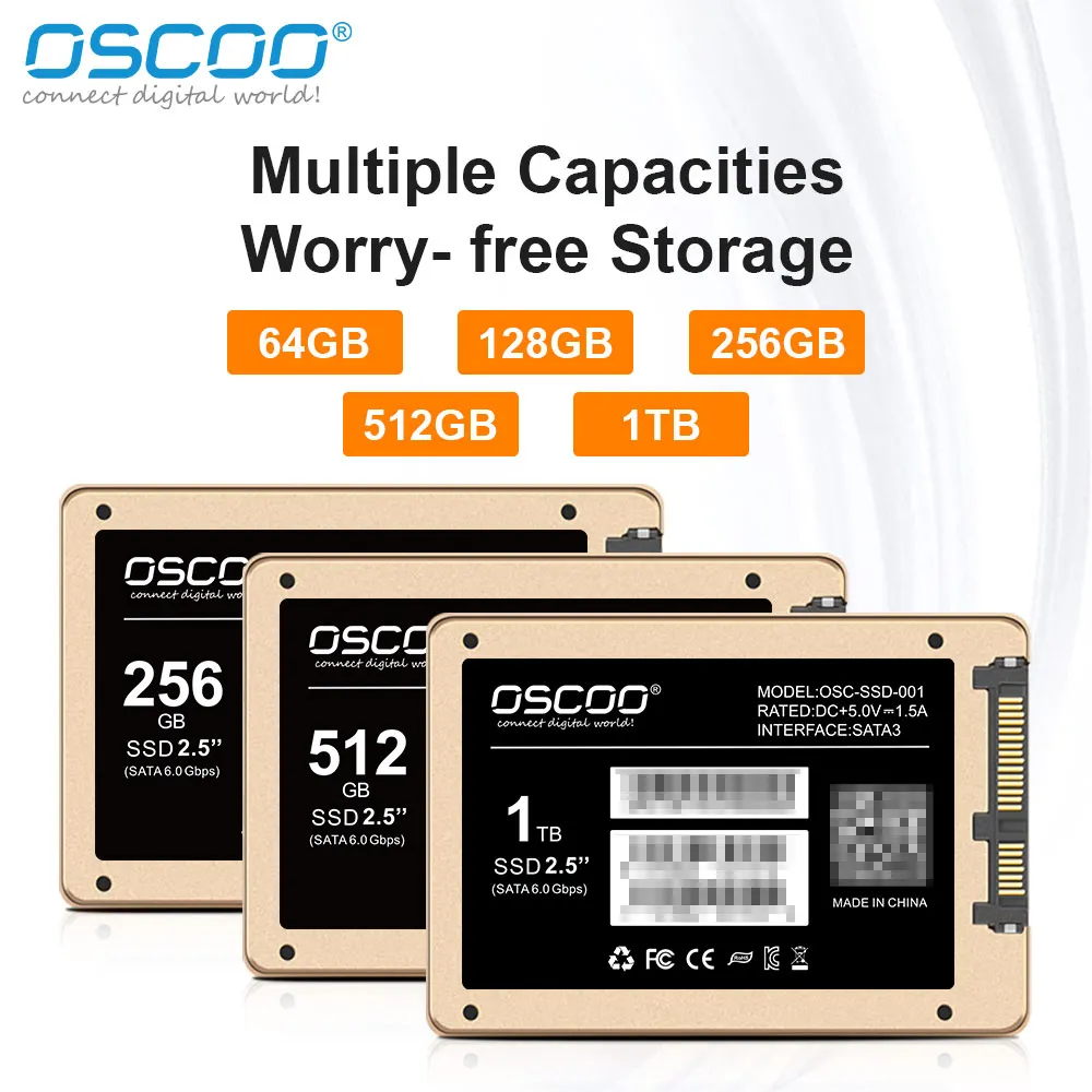 OSCOO SSD 120GB 256GB 512GB hdd 2.5 Sataiii Hard Disk Drive for Computer Laptop Ssd Internal Hard Drive SATA Disk