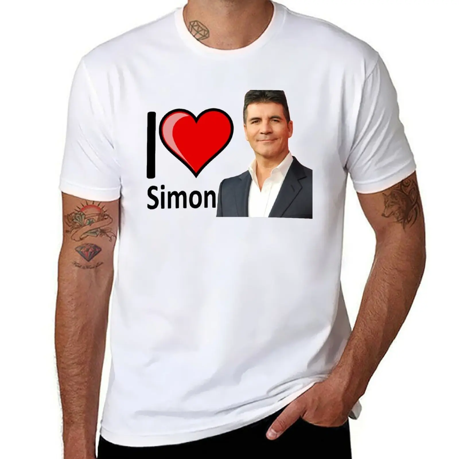 

I Love Simon Cowell T-Shirt t shirts for man cotton man t shirt graphic T-Shirt