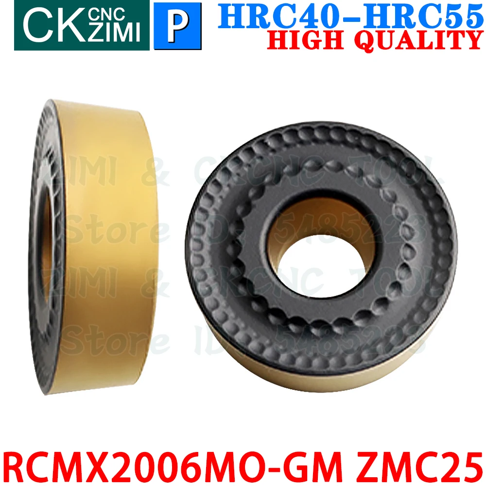 RCMX2006MO-GM ZMC25 RCMX 2006 MO GM ZMC25 R10 Insertos de carburo Insertos de fresado redondos Fresado frontal Herramientas intercambiables Herramientas de torno de metal RCMT TRS10R CNC Para Acero Acero Inoxidable