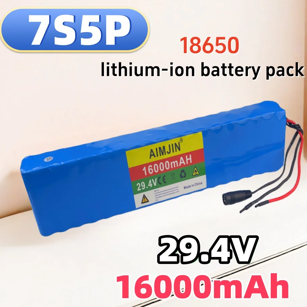 Hochleistungs-Akku 29,4 V 16000mAh 7 s5p Lithium-Ionen-Akku für Elektro fahrräder