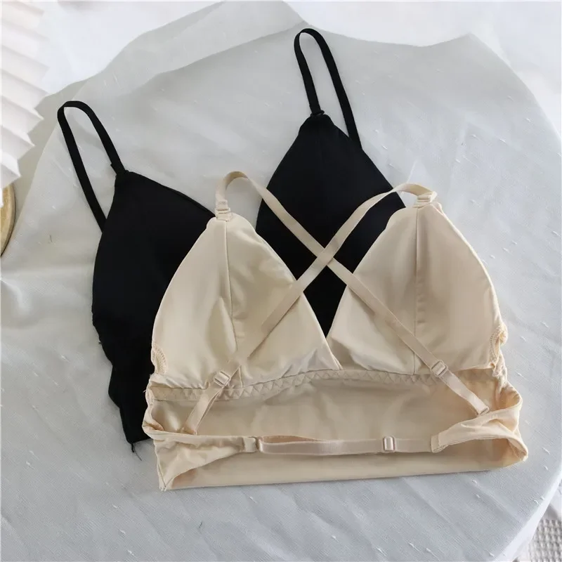 Invisible Push Up Bra Backless Sexy Women Bras Low Cut Plunge Brassiere Open Back Wedding Underwear Seamless Deep U Lingerie