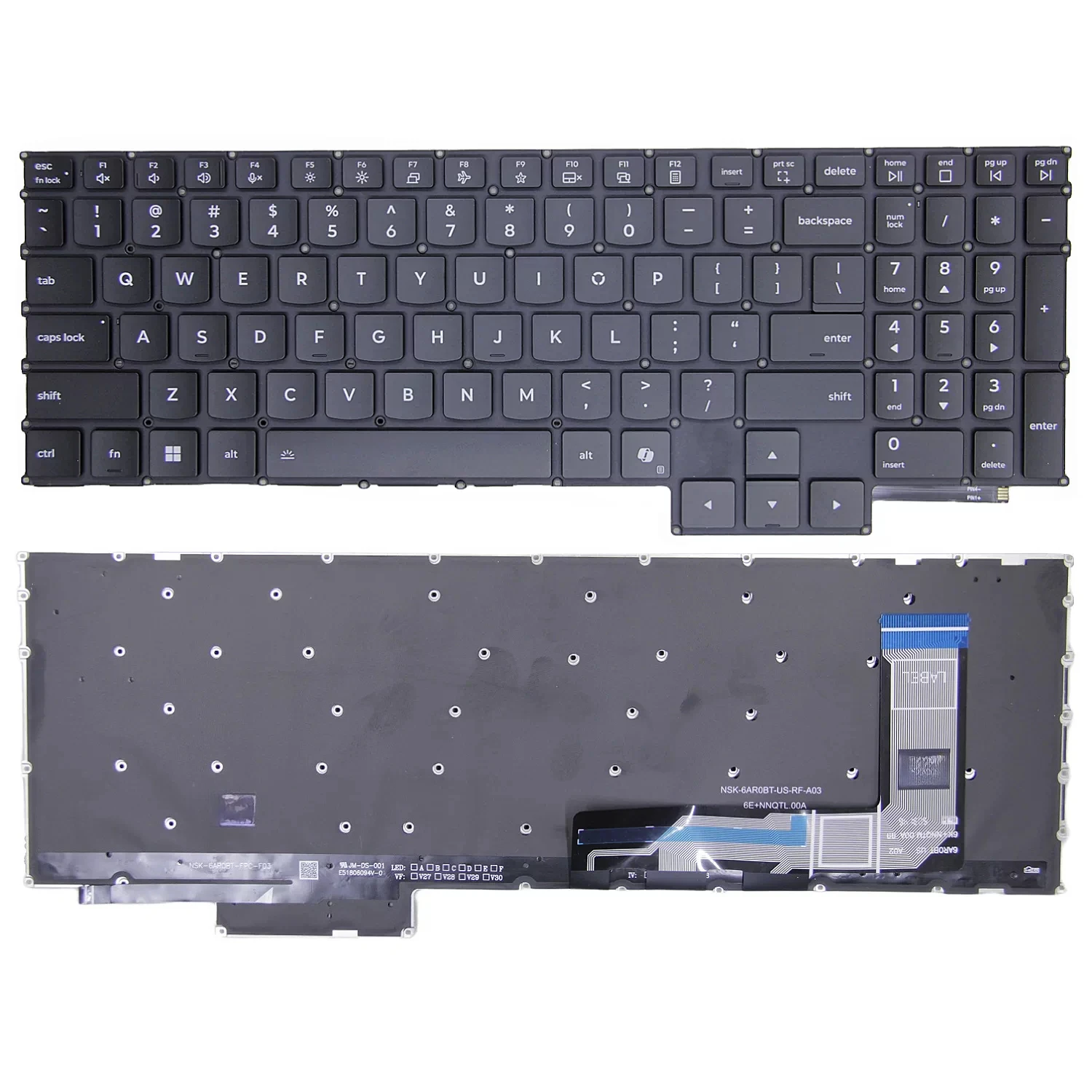 For Lenovo Savior R720 Y7000 R7000 Y520-15 Y530 Y540 Y545 Keyboard Y7000P R7000P 2025 with AI standard