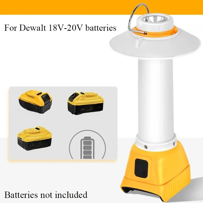 

Suitable For Makita/DeWalt/Milwaukee/Bosch/Black&Decker 18V-20V Lithium Batteries Portable Outdoor Camping Light LED Work Light