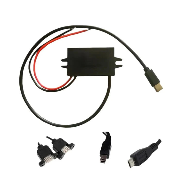 

DC DC QC3.0 Car Quick Charger 12V24V36V48V60V72V to 5V 18W USB Converter Mobile Phone Charger for Phone