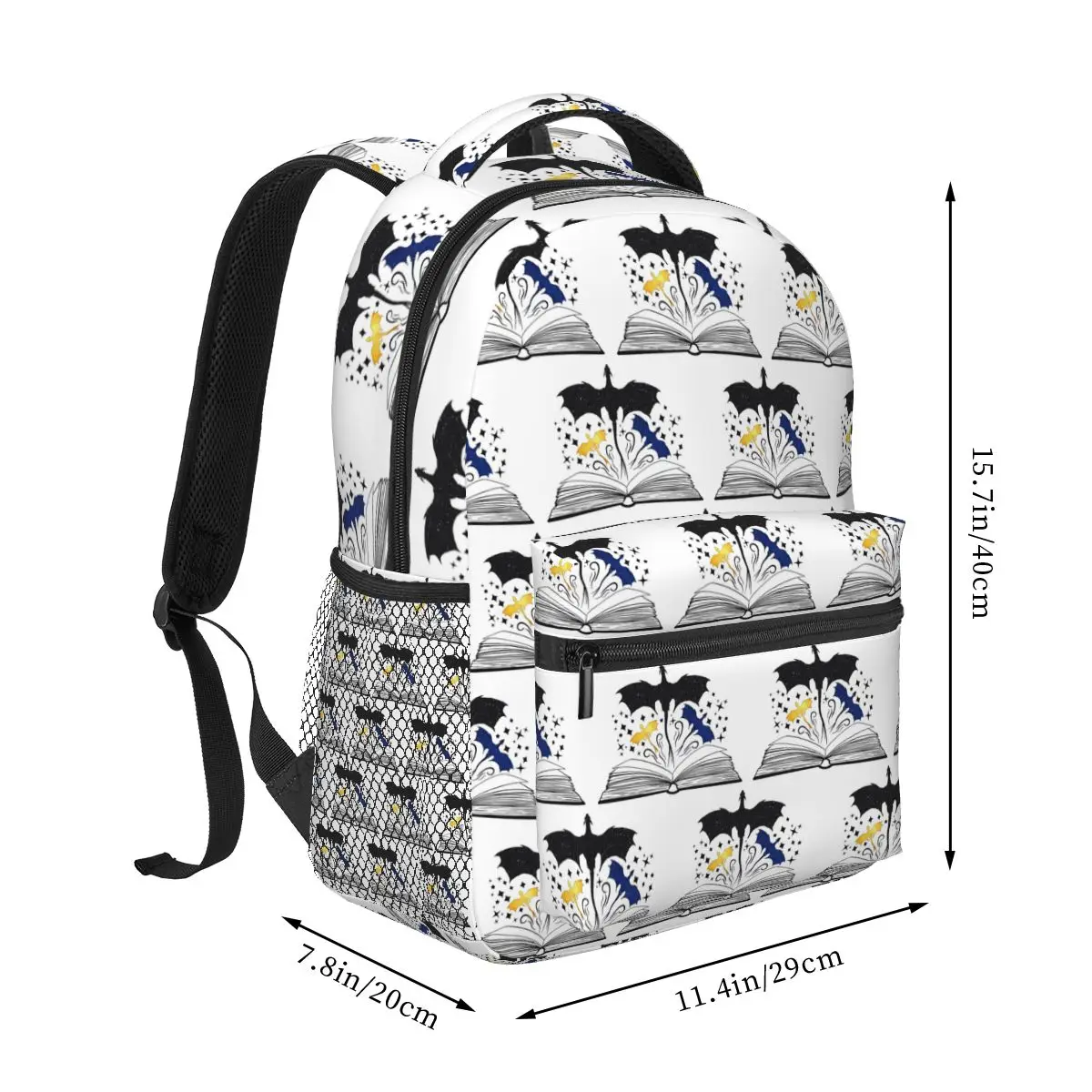Fourth Wing And Iron Flame Dragons Book Backpack Hot Sale Daypack Large Capacity Kids BookBag School Bag Shoulder Bags