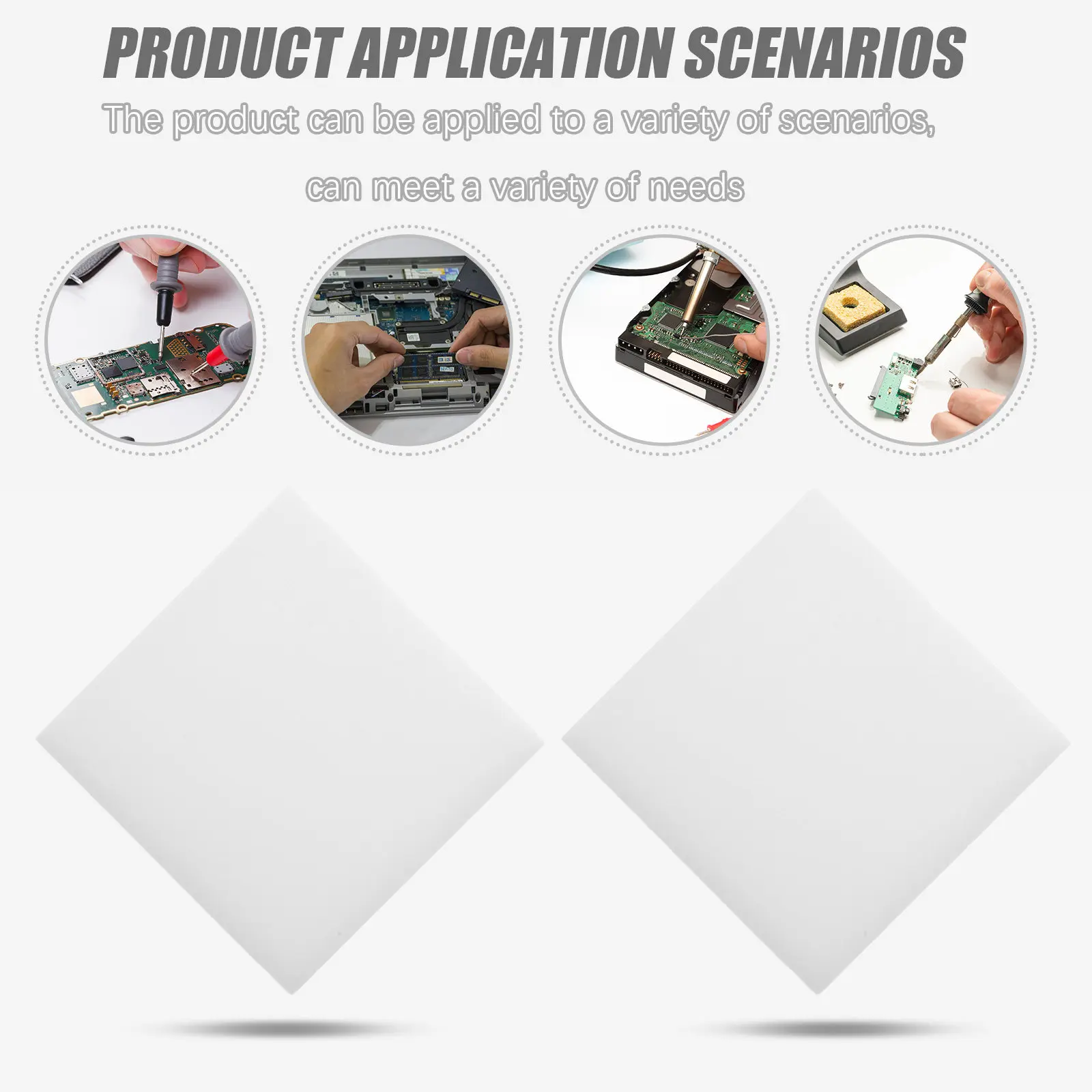 3 Bags Nano Cleaning Sponge Dry Wet Use Circuit Board Specific Wiping Sponge for Cellphone Screens Laptop Displays Camera Lenses