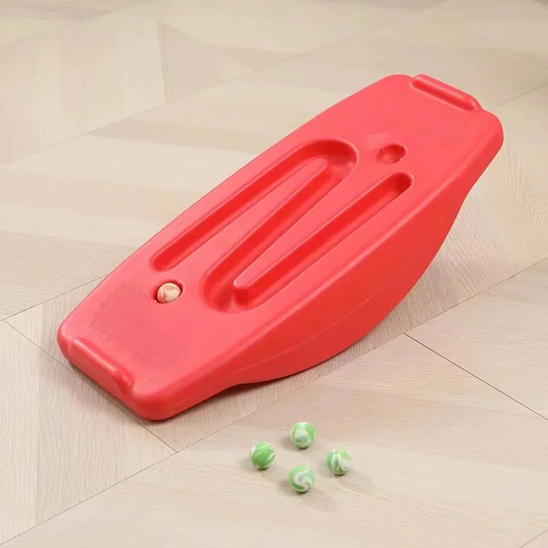 Widened Thickened Balance Board Seesaw Rock With Ball Sensory Training Equipment Early Education Teaching Auxiliary Supply