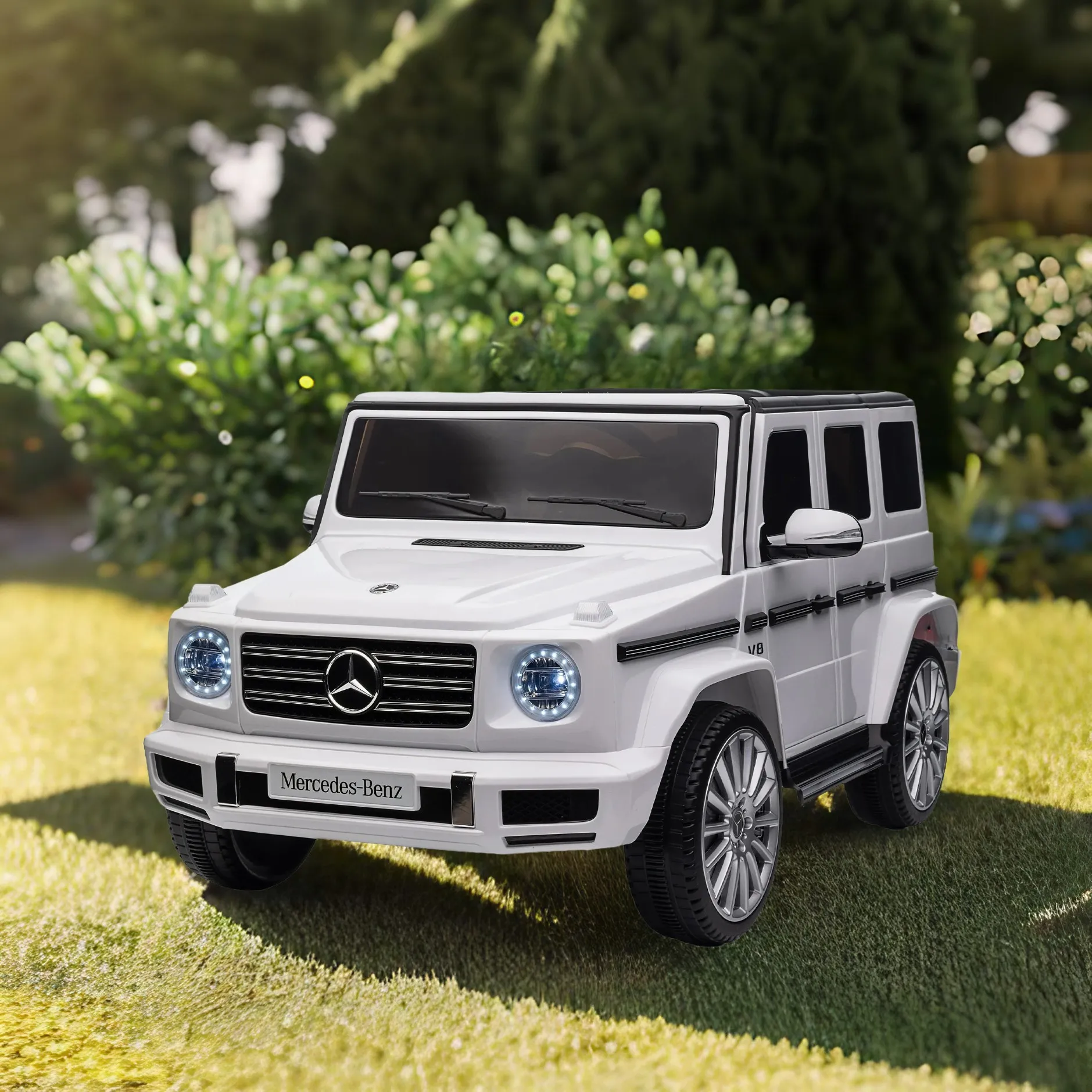 Carro elétrico de controle remoto para crianças, passeio no brinquedo para pais, Mercedes-Benz G500,24V, 2.4G W, carro elétrico de três velocidades