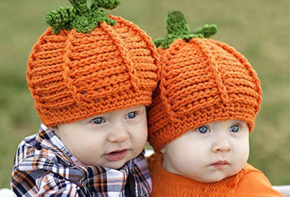 Newborn Photography Props Baby Hat Costume Outfit Photo Hat Pumpkin Hat Cute Props Halloween Knitted Baby Care Photo Accessories