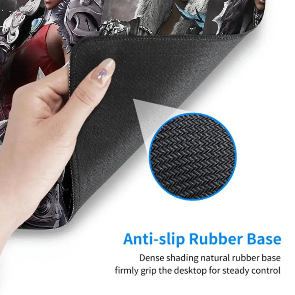 Lost Ark Mousepad Girl Keyboards Mat Rubber Gaming Mousepad Xxl Big Desk Mat Size for large Edge Locking Game Keyboard Pad 80x30