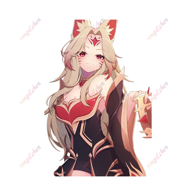 

Cartoon Car Sticker Risen Legend Ahri for Car Motorcycle Racing Helmet Laptop Trunk Body Car Window Surfboard PVC Vinyl Decals