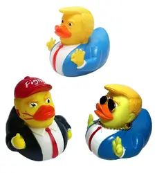 Pato de goma de Trump para niños, juguetes de baño para bebés, Jeeps, pato de goma, regalo divertido, Jeep, regalos de Trump