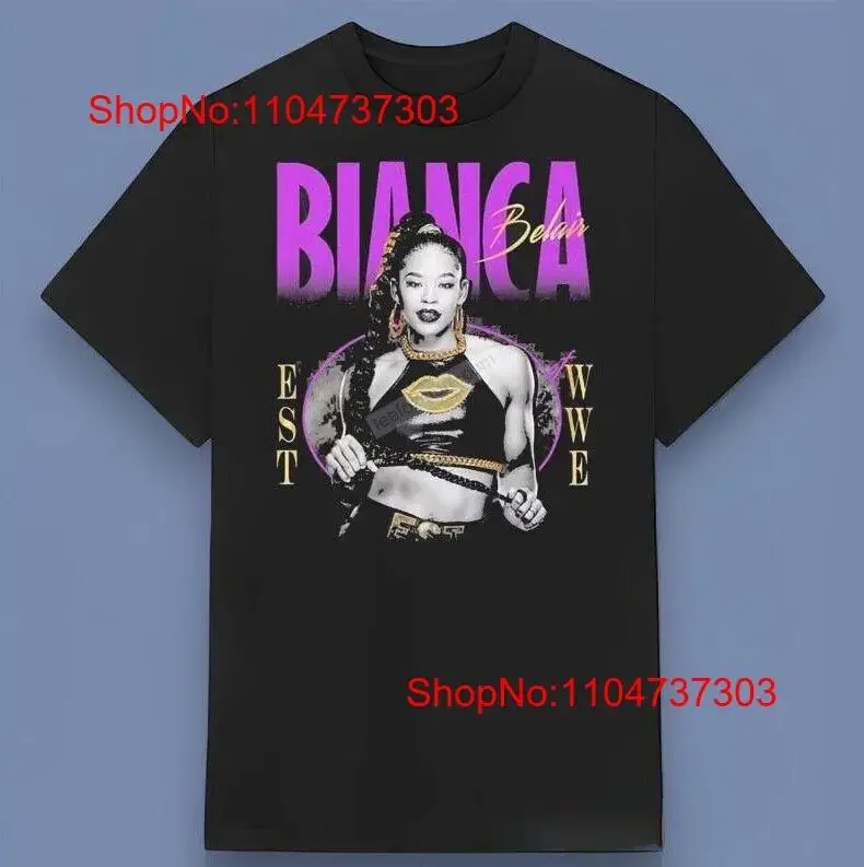 

Горячая футболка Bianca Belair 2029, лучшая футболка для фанатов, все размеры S 4XL, винтажная, растянутая, стильная, мягкая дизайнерская одежда, удобная