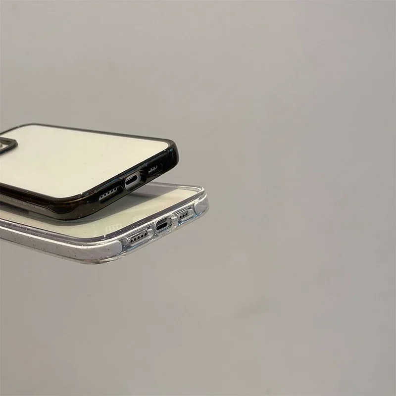 Transparent 2.5 Acrylic iPhone 12 13 14 15 16 Pro Max Protective Case
