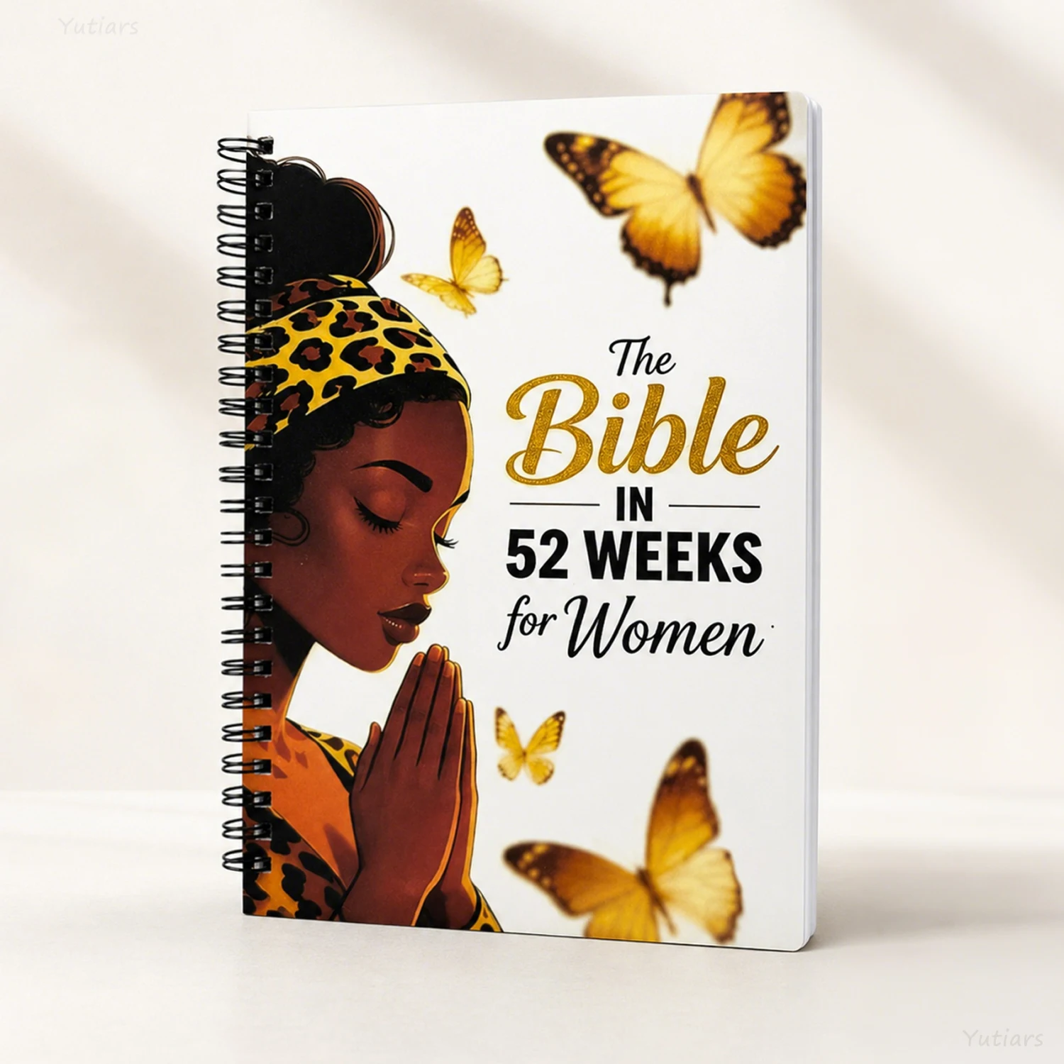 Journal biblique chrétien pour femmes sur une année |   Dévotion spirituelle sur 52 semaines |   Cahier d'étude biblique quotidienne et de réflexion personnelle