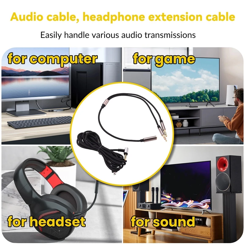 Suitable For Steelseries Arctis 3 5 7 Stable Audio Line Headphone Extension Cord