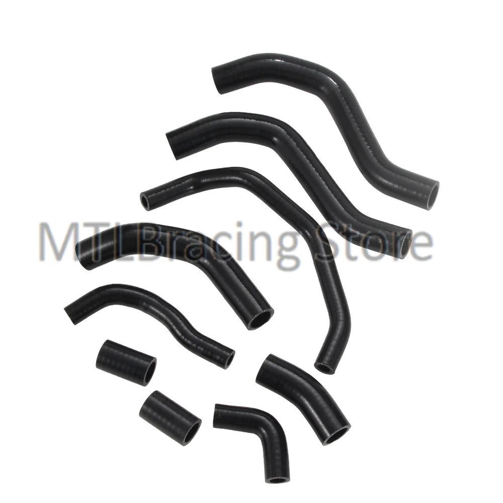 Black/Red Silicone Radiator Hose Water Pipe Set For HONDA CBR600RR CBR 600RR 2007-2026 2008 2009 2010 2021 2022 2023 2024 2025
