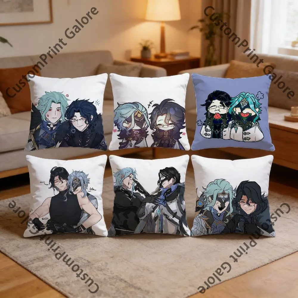 

Dottore Pantalone Dottolone Polyester Printed Pillow Cover Square 30 35 40 45 50 55 cm Soft for Sofa Bed Car Home Decor