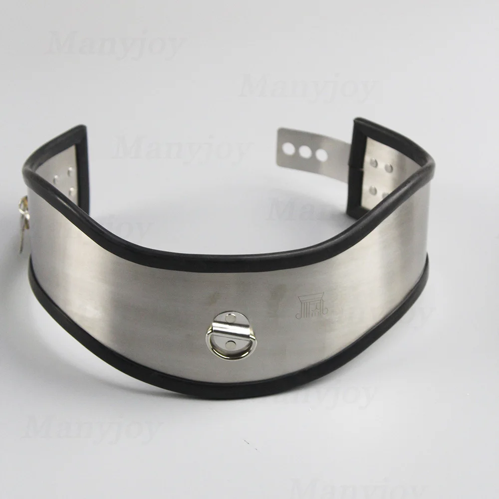 Stainless Steel Neck Collar Lockable Fetish Dog Collar Neck Harness Collar Adult Bondage Bdsm Product Sex Toy for Male Female