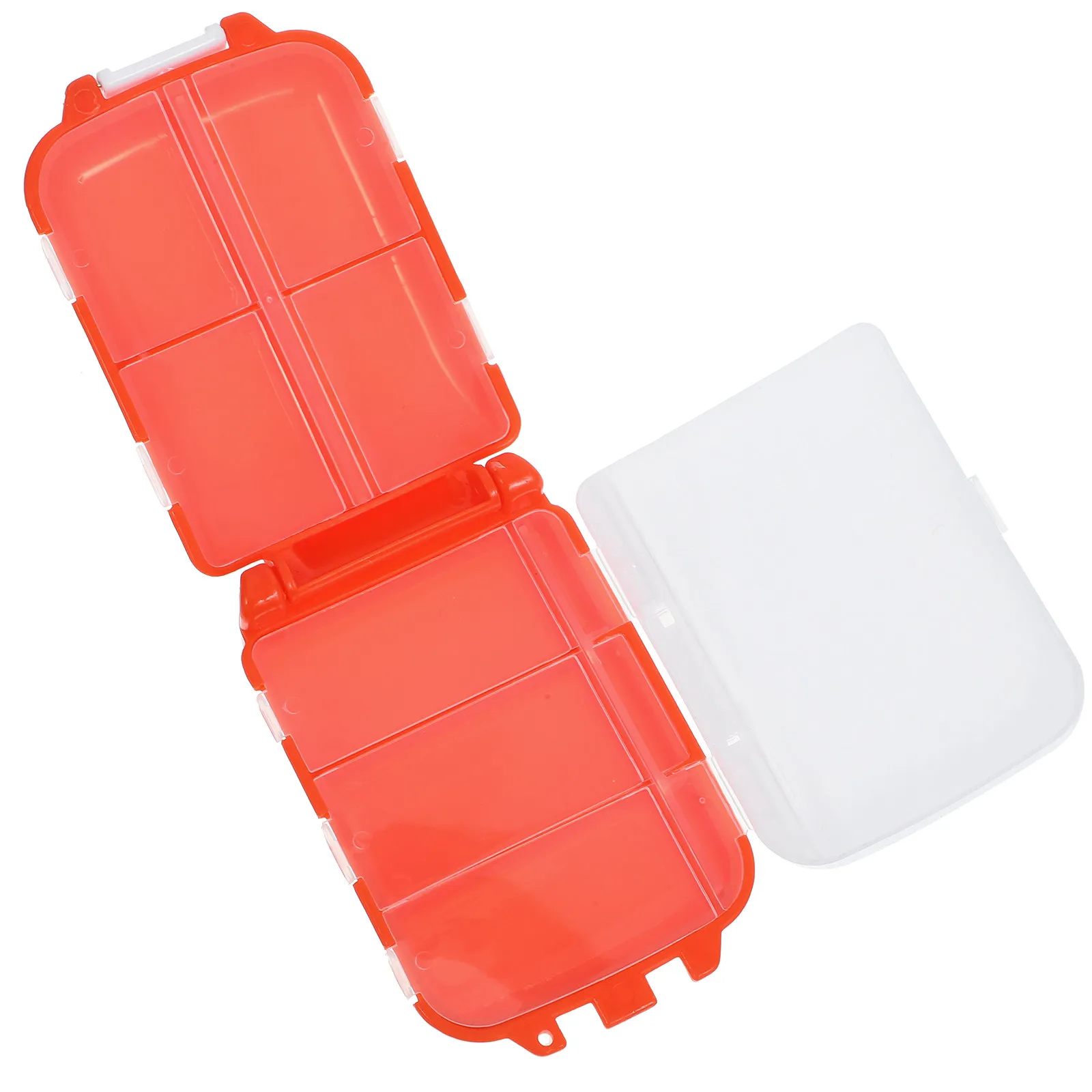 Three-Layer Eight-Grid Compact Medicine Organizer Portable Travel Pill Storage Case Detachable Multi-Grid Medicine Supply