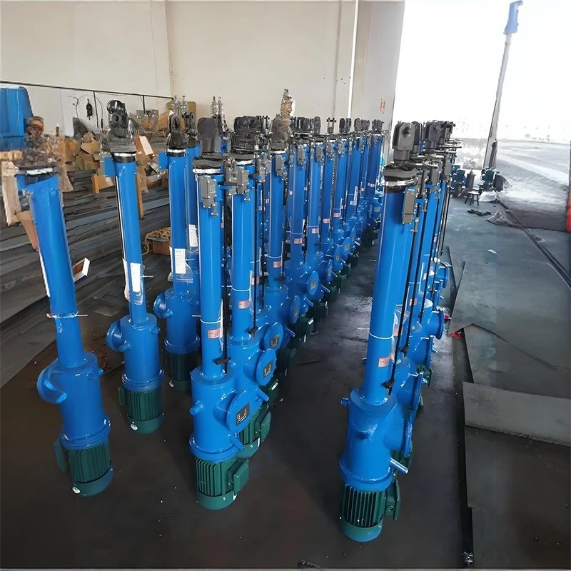 Electro-hydraulic push rod, split straight electric push rod