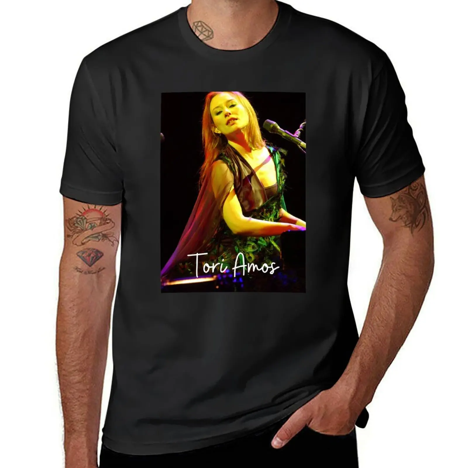 Tori Amos Live Concert Art Print T-Shirt funnys plain new edition quick drying Short sleeve tee men