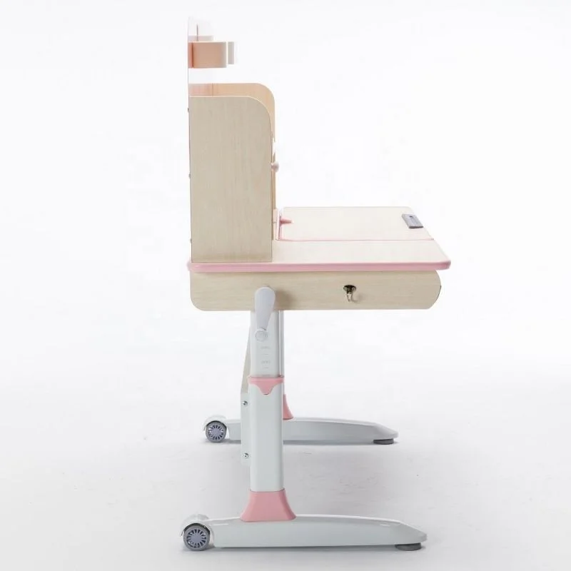 Wholesales Kids Study Desk and Chair Set Pink Study Table for Children Girls Home Furniture Child Reading Study Table Sets