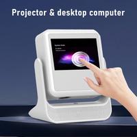 Aepuosem A2pro 4k UHD Projector, 8-inch Touch Tablet,   Android 12, Wifi 6, Bluetooth Connection, 180° Rotation Projection,
