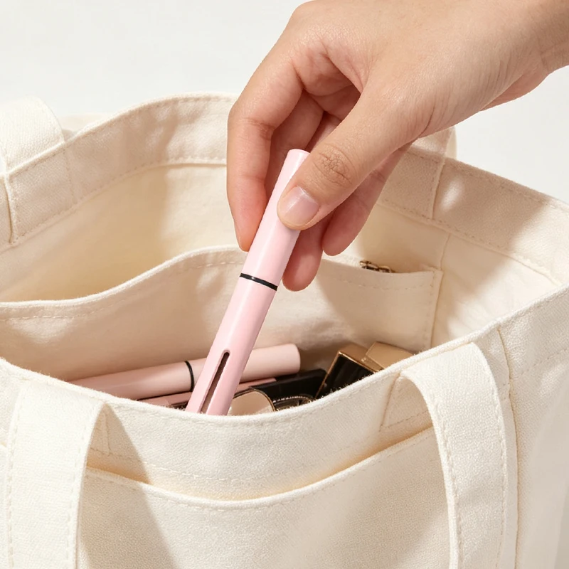 Portable Retractable 2-in-1 Lip Brush Dual Head Silicone & Lip Liner Brush For Lipstick Lip Gloss Cosmetic Application